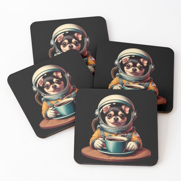 Item preview, Astronaut Chihuahua Dog funny vintage t-shirts designed and sold by PAVOXAR.