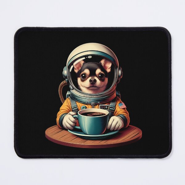 Item preview, Astronaut Chihuahua Dog funny vintage t-shirts designed and sold by PAVOXAR.