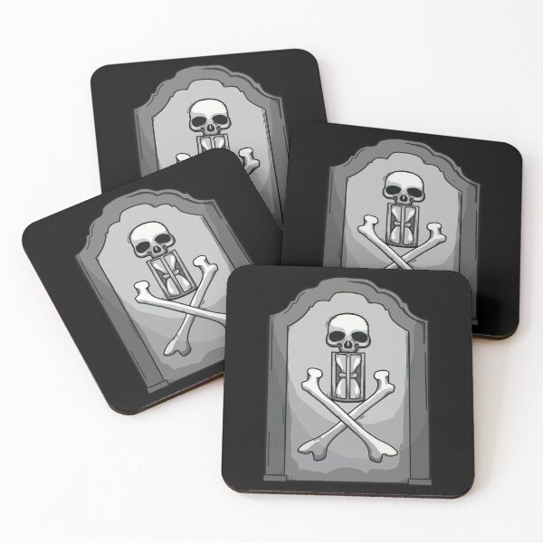 Artikelvorschau, Momento Mori Grabsteinillustration entworfen und verkauft von Skull Fern.