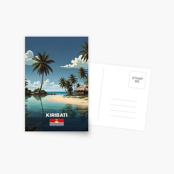 Aperçu de l'œuvre Voyage à Kiribati créée et vendue par Thistle-TShop.