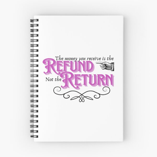 Item preview, The money you receive is the refund not the return designed and sold by teaandcraft.