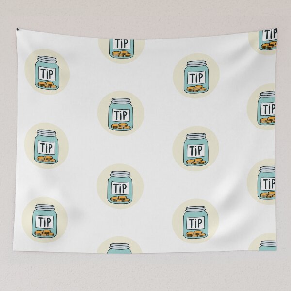 Item preview, Illustration of a jar tip coins designed and sold by rasagamastore.