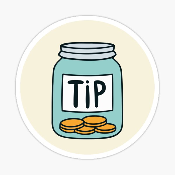 Item preview, Illustration of a jar tip coins designed and sold by rasagamastore.
