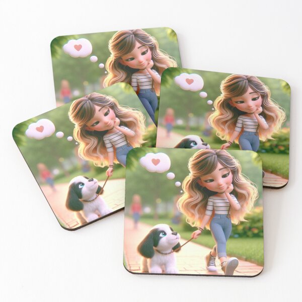 Item preview, Dreaming of You: A Girl and Her Dog designed and sold by choder61.