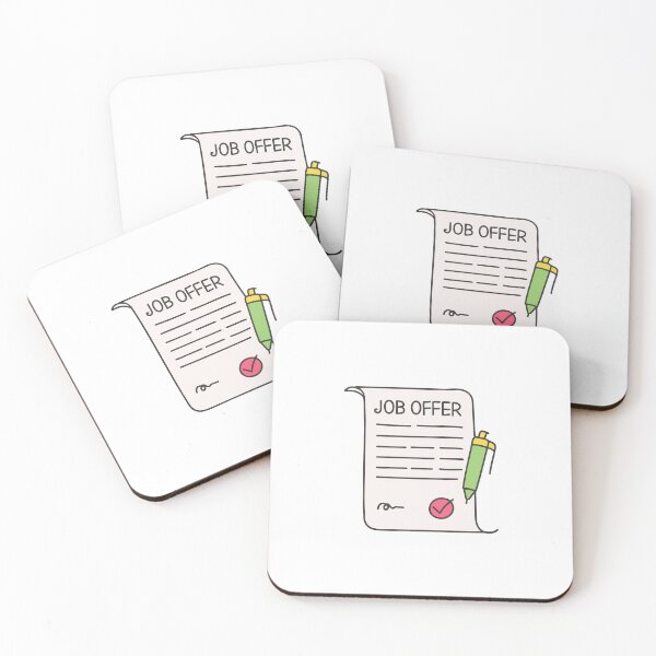 Aperçu de l'œuvre Illustration d'une lettre d'offre d'emploi créée et vendue par rasagamastore.