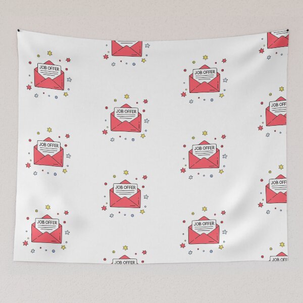 Item preview, Illustration of Job offer letter in envelope designed and sold by rasagamastore.