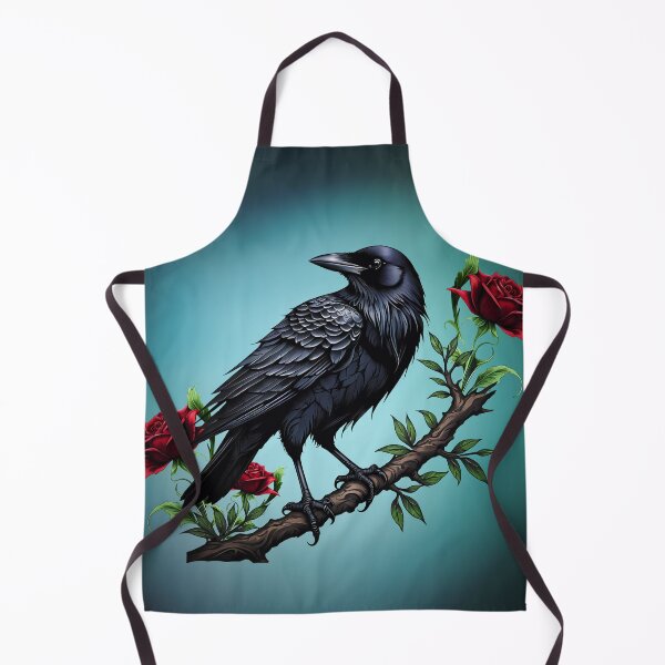 Item preview, Elegant crow sitting majestically on a gnarled branch designed and sold by nicky2342.
