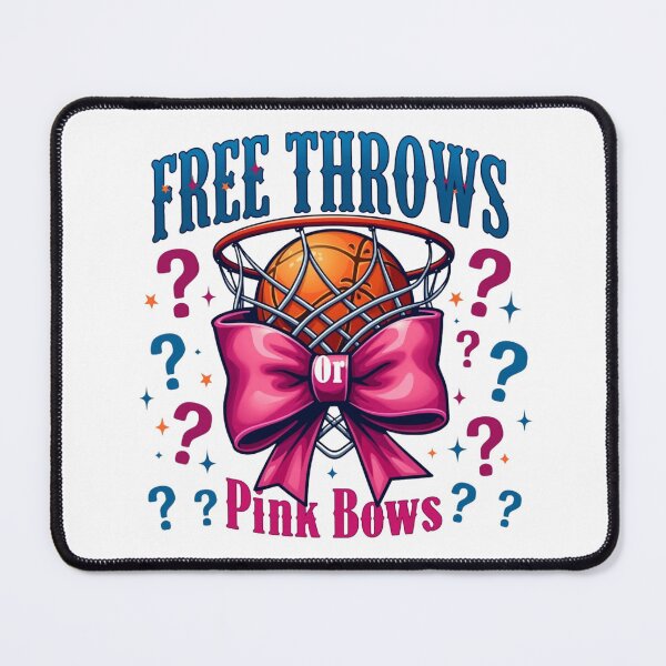 Item preview, Free Throws or Pink Bows Gender Reveal Announcement - Basketball Themed Baby Announcement designed and sold by StyLeHi.