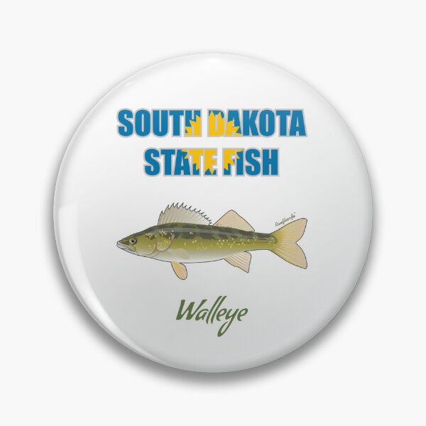 Artikelvorschau, South Dakota State Fish - Zander T-Shirt entworfen und verkauft von KaplanCrypto.