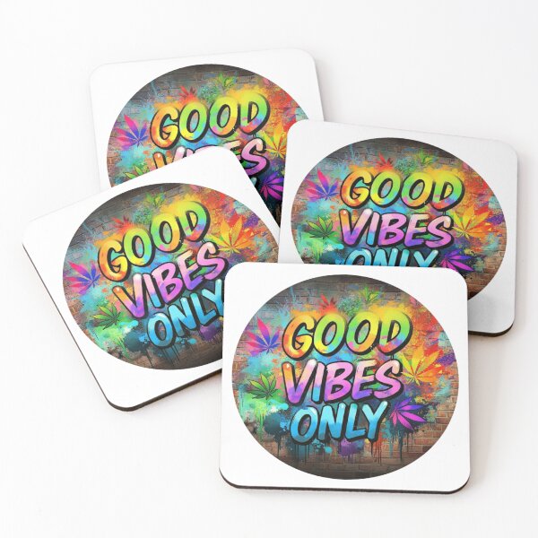 Item preview, Unique Marijuana Design - Good Vibes Only - Graffiti - White designed and sold by JLEmporium.
