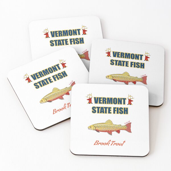 Item preview, Vermont State Cold Water Fish - Brook Trout T-Shirt designed and sold by KaplanCrypto.