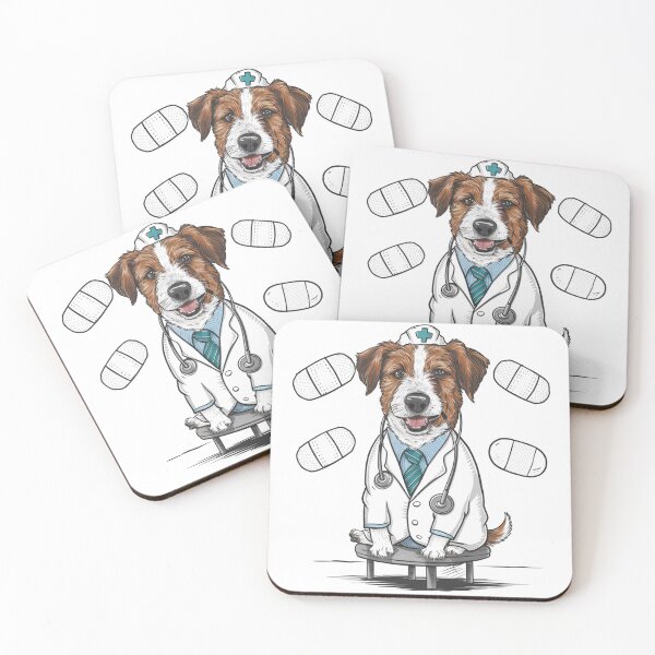 Item preview, Dog as doctor designed and sold by KukerLukii.