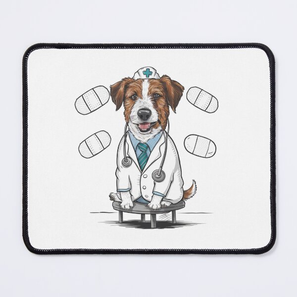 Item preview, Dog as doctor designed and sold by KukerLukii.