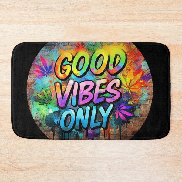 Artikelvorschau, Einzigartiges Marihuana-Design – Good Vibes Only – Graffiti – Schwarz entworfen und verkauft von JLEmporium.