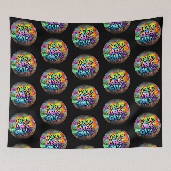 Item preview, Unique Marijuana Design - Good Vibes Only - Graffiti - Black designed and sold by JLEmporium.