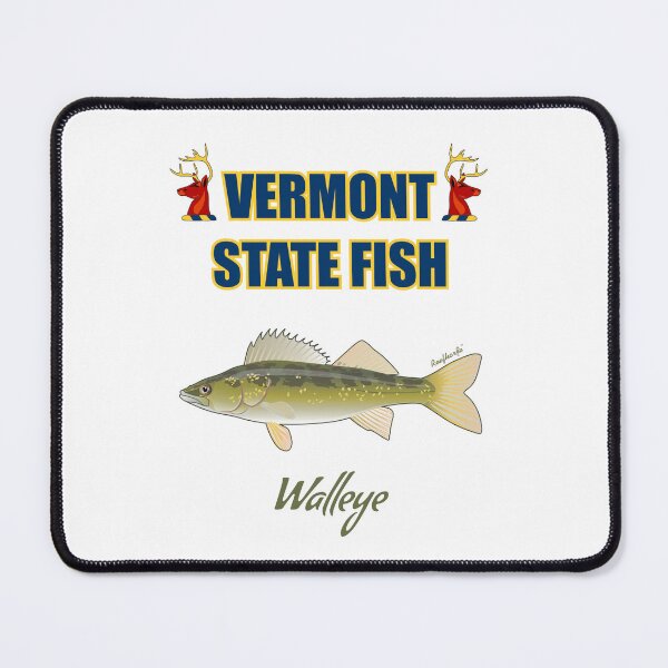 Item preview, Vermont State Warm Water Fish - Walleye T-Shirt designed and sold by KaplanCrypto.