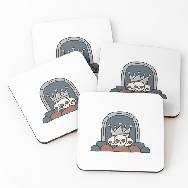 Item preview, skulls with crown in the tomb designed and sold by rasagamastore.