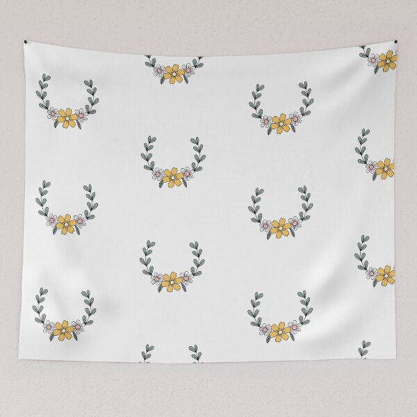 Item preview, Illustration of Wildflower floral crown designed and sold by rasagamastore.