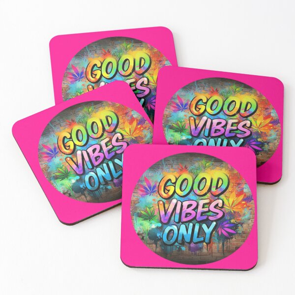 Item preview, Unique Marijuana Design - Good Vibes Only - Graffiti - Pink designed and sold by JLEmporium.