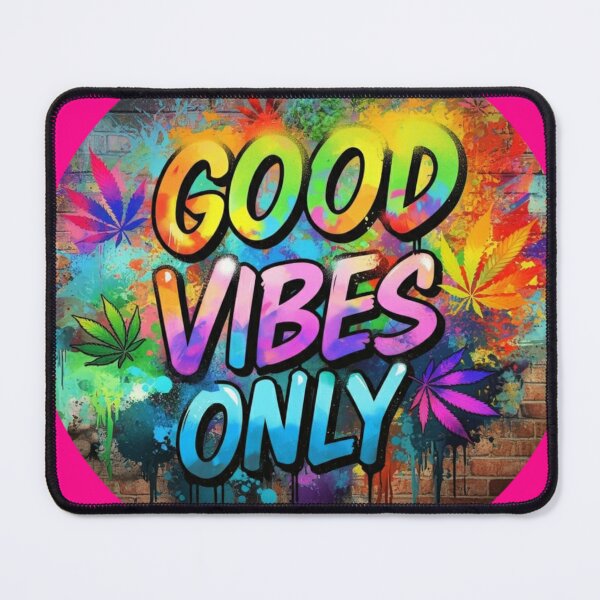 Item preview, Unique Marijuana Design - Good Vibes Only - Graffiti - Pink designed and sold by JLEmporium.