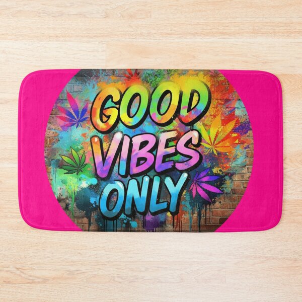 Artikelvorschau, Einzigartiges Marihuana-Design – Good Vibes Only – Graffiti – Pink entworfen und verkauft von JLEmporium.