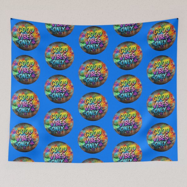 Item preview, Unique Marijuana Design - Good Vibes Only - Graffiti - Blue designed and sold by JLEmporium.