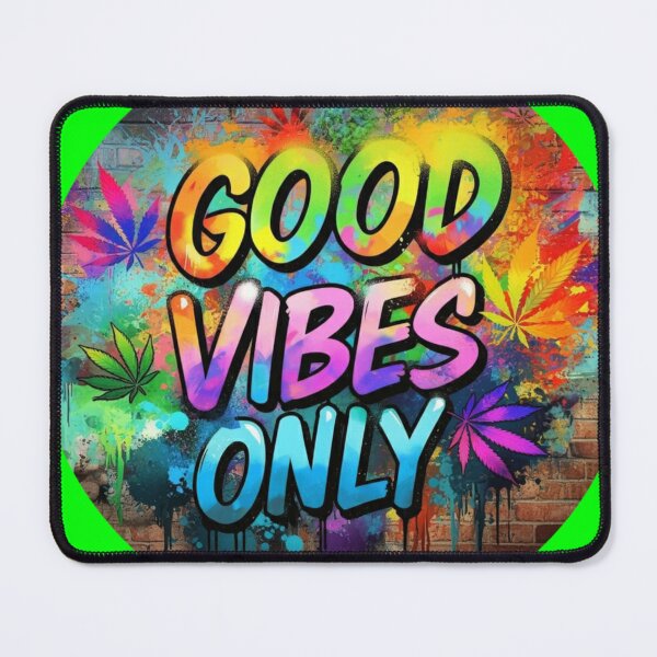 Item preview, Unique Marijuana Design - Good Vibes Only - Graffiti - Green designed and sold by JLEmporium.