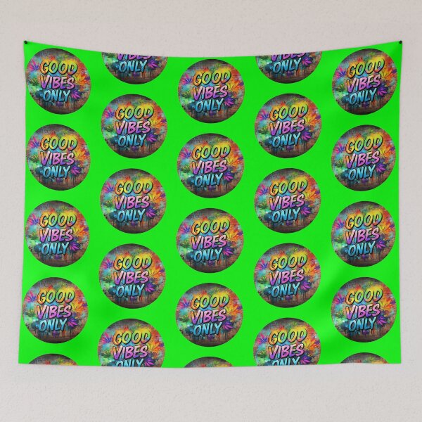 Item preview, Unique Marijuana Design - Good Vibes Only - Graffiti - Green designed and sold by JLEmporium.
