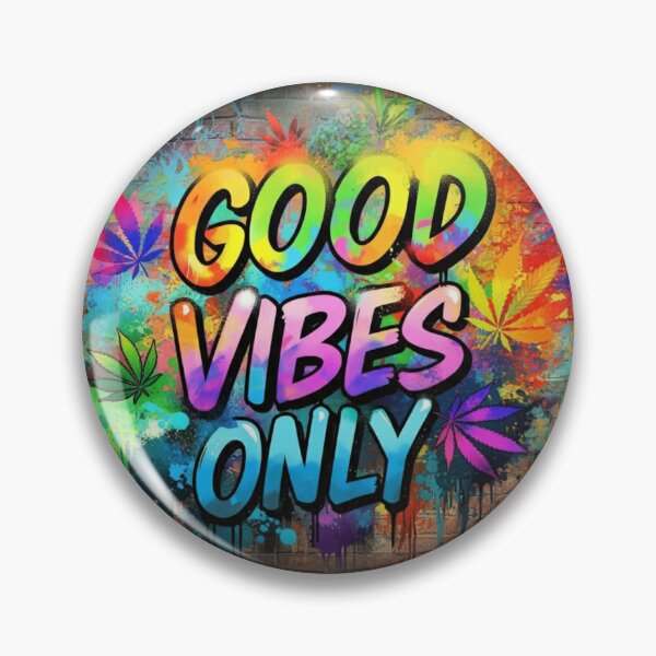 Item preview, Unique Marijuana Design - Good Vibes Only - Graffiti - Red designed and sold by JLEmporium.