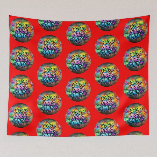 Item preview, Unique Marijuana Design - Good Vibes Only - Graffiti - Red designed and sold by JLEmporium.