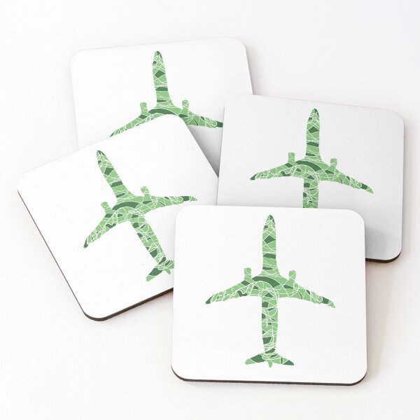Item preview, Abstract Green Airplane Artistic  designed and sold by Adventureco.