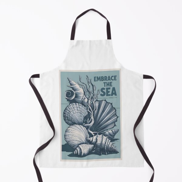 Item preview, shells on a blue background designed and sold by OneLastWish.
