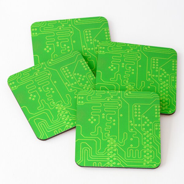 Item preview, Electronic board tracks with green background designed and sold by Fran Cost.