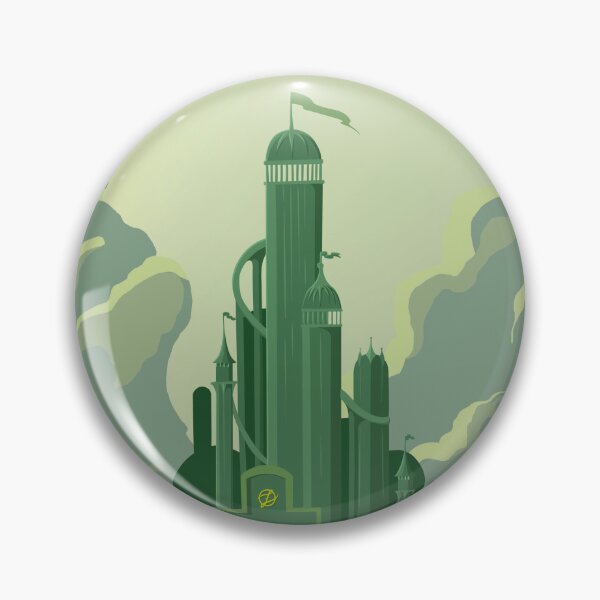 Item preview, The Emerald City Retro Style Travel Poster designed and sold by itsgoodjunk.