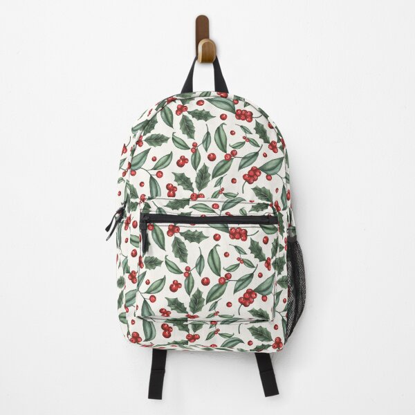 Item preview, Winter foliage - holly and red berries - off white designed and sold by LindaSitniece.