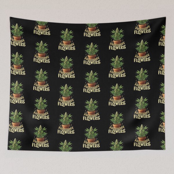 Item preview, Funny- Easily Distracted By Flowers - Unique Design- Black designed and sold by JLEmporium.
