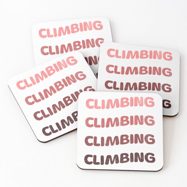 Item preview, Climbing purple brown curvy lettering vintage retro style designed and sold by Bouldershop.