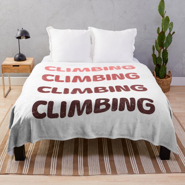 Item preview, Climbing purple brown curvy lettering vintage retro style designed and sold by Bouldershop.