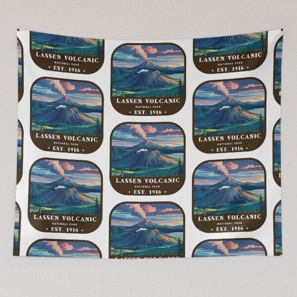 Item preview, Vintage Lassen Volcanic National Park designed and sold by RabbitK.