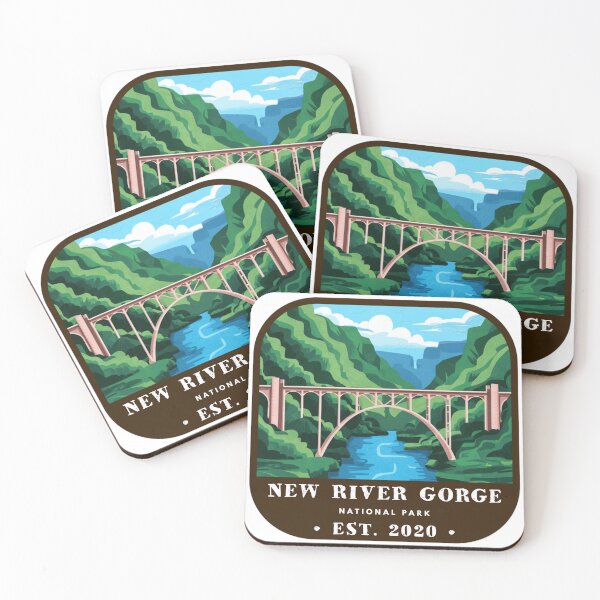 Item preview, Vintage New River Gorge National Park designed and sold by RabbitK.
