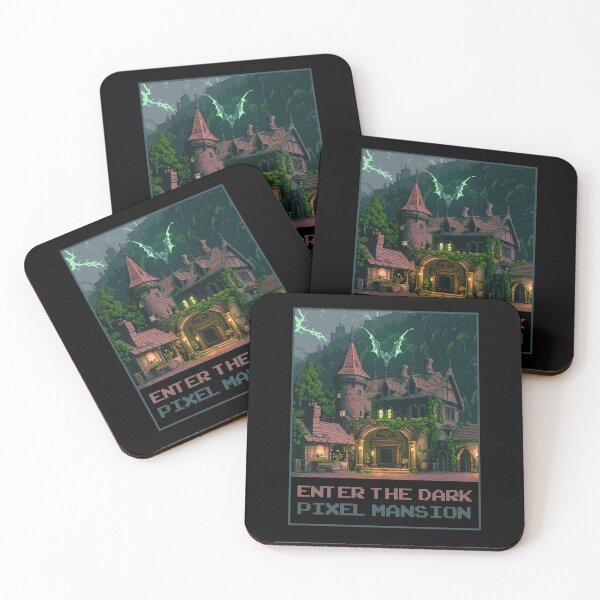 Item preview, Enter The Dark Pixel Mansion designed and sold by MagicAxe.