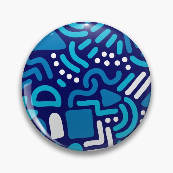 Item preview, Blue Line Shape Pattern designed and sold by ARTHEMID.