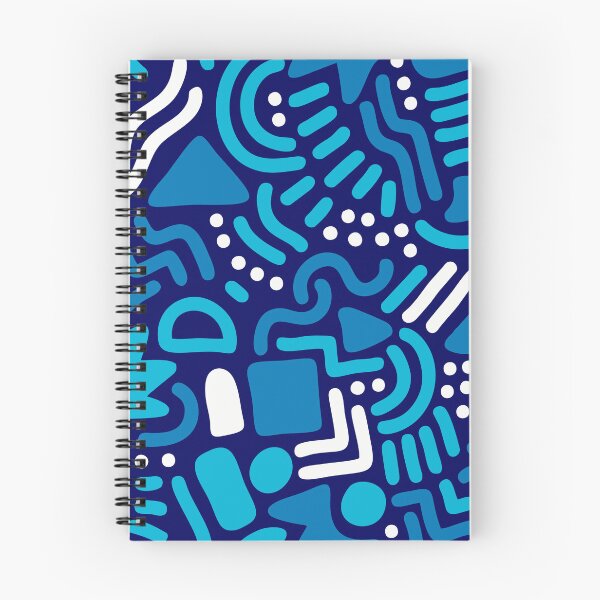 Item preview, Blue Line Shape Pattern designed and sold by ARTHEMID.