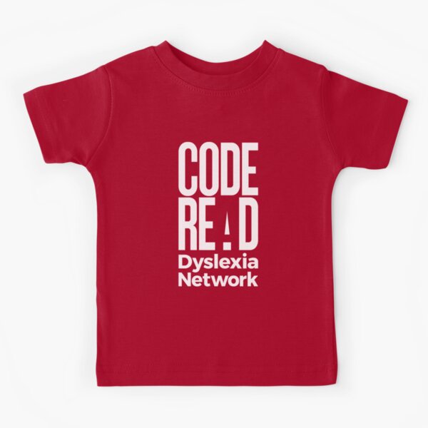 "Code Read Dyslexia Network" Kids TShirt by CodeRead Redbubble