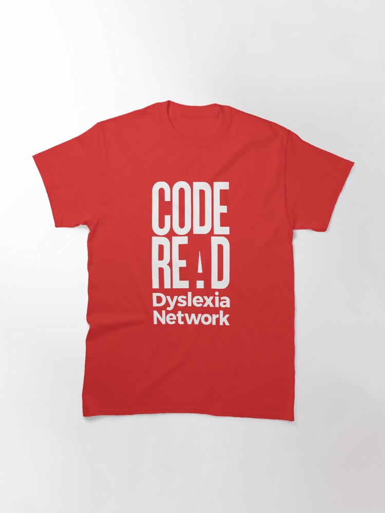 Thumbnail 2 of 7, Classic T-Shirt, Code Read Dyslexia Network designed and sold by CodeRead.