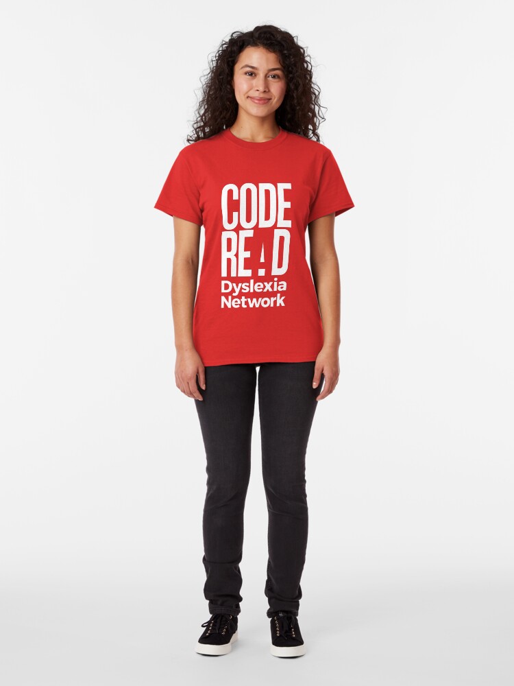 Alternate view of Code Read Dyslexia Network Classic T-Shirt