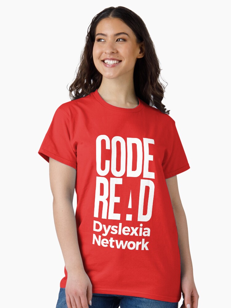 Thumbnail 2 of 7, Classic T-Shirt, Code Read Dyslexia Network designed and sold by CodeRead.