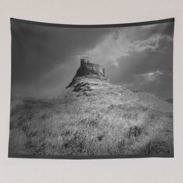 Item preview, Lindisfarne Castle Black and White designed and sold by Alisonchambers2.