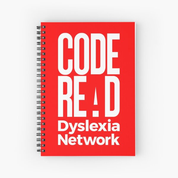 "Code Read Dyslexia Network" Spiral Notebook for Sale by CodeRead