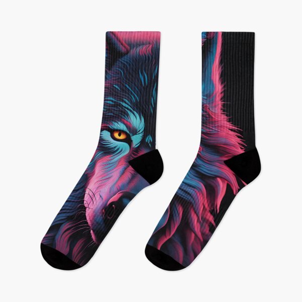 Item preview, Neon Art of a Wolf 5 designed and sold by JJArtCreations.